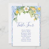 ボホレモンブルー地中海のタイタリアンイル結婚ズ 招待状 (正面)