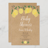 ボホレモン素朴ズベビーシャワー 招待状 (正面/裏面)