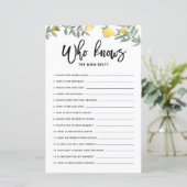 ボホレモン誰が赤ちゃんシャワー最高のゲーム母を知る (スタンド正面)