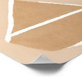 ボホロックアルファベットボタニカルアートスタイル モダン ポスター (角)