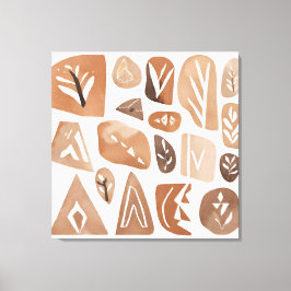 ボホロックリーフボタニカルアートシンプルスタイルモダン キャンバスプリント