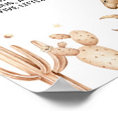 ボホロデオファースト誕生日マイルストーンサイン ポスター (角)