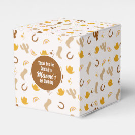 ボホロデオ誕生日女性のカーボーイレインボーパーティー フェイバーボックス