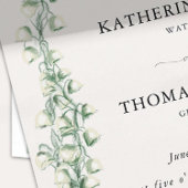 ボホロマンチックフレームウォーター色リリー結婚バレー 招待状