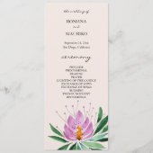 ボホロマンチック薄紫ロータスウォーターカラーアート プログラム (正面)