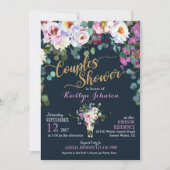 ボホロングホーンカウスカルフローラブライダルシャワー 招待状 (正面)