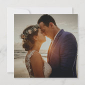 ボホワイルドフラワミニマルーの結婚駆け落ち 招待状 (裏面)