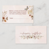 ボホワイルドフラワーおむつラッフル エンクロージャーカード (正面/裏面)