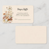 ボホワイルドフラワーおむつラッフル エンクロージャーカード (正面/裏面)