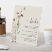 ボホワイルドフラワーのドリンク看板 台座サイン (インサイチュ)