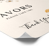 ボホワイルドフラワーの結婚兆候を好む ポスター (角)