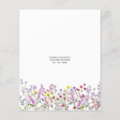 ボホワイルドフラワーアドバイスとウィッシュシャワーカード (裏面)