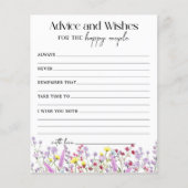 ボホワイルドフラワーアドバイスとウィッシュシャワーカード (正面)