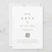 ボホワイルドフラワーアーチ春の結婚式招待状 招待状 (裏面)