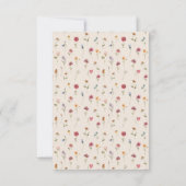 ボホワイルドフラワーウェディングRSVPカード 出欠カード (裏面)