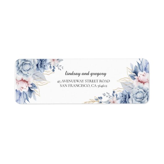 ボホワイルドフラワーウェルカムラベル ラベル (正面)