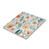 ボホワイルドフラワーウォーターカラーフローラパステルアクセント タイル (側面)