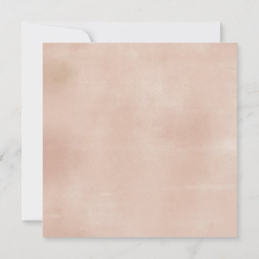 ボホワイルドフラワーウォーターカラーベビーシャワー招待状 招待状 (裏面)