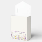 ボホワイルドフラワーウォーター色ベビーガールシャワー フェイバーボックス (オープン)