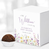 ボホワイルドフラワーウォーター色ベビーガールシャワー フェイバーボックス
