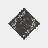 ボホワイルドフラワーエレガントウェディングブライダルシャワー スタンダードカクテルナプキン (角)