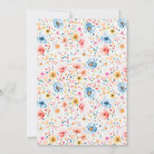 ボホワイルドフラワーエレガントズフローラキンセアニェラ 招待状 (裏面)