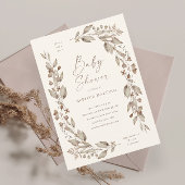 ボホワイルドフラワーエレガントフローラベビシャワーマグネット