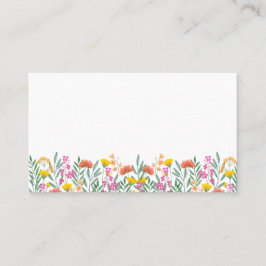 ボホワイルドフラワーエレガントフローラ庭園の結婚式 プレイスカード