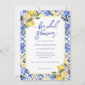 ボホワイルドフラワーエレガントブライダルシャワー 招待状 (正面)