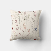 ボホワイルドフラワーエレガントライトクリーム クッション (裏面)