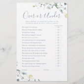 ボホワイルドフラワーオーバーまたはブライダルシャワーゲーム (正面)