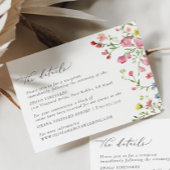 ボホワイルドフラワーカラフルフェアヤタレ結婚ーの詳細 エンクロージャーカード