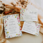 ボホワイルドフラワーカラフルフェアリーテールエレガントな結婚式 メニュー