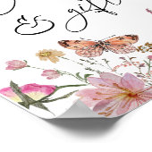 ボホワイルドフラワーカードとギフトポスター ポスター (角)