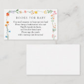 ボホワイルドフラワーガーデンブックスベビー エンクロージャーカード (正面/裏面)
