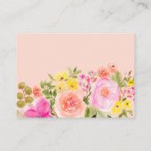 ボホワイルドフラワーガーデンブライダルシャワーレジストリ エンクロージャーカード (裏面)