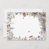 ボホワイルドフラワーガーデン婚約パーティ招待状 招待状 (裏面)