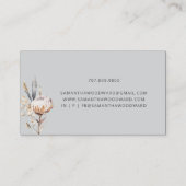 ボホワイルドフラワークリームテラコッタグレープロフェッショナル 名刺 (裏面)