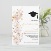 ボホワイルドフラワーグラスガール卒業パーティー 招待状 (スタンド正面)