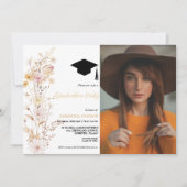 ボホワイルドフラワーグラスガール卒業パーティー 招待状 (正面)