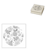 ボホワイルドフラワーゴム印 ラバースタンプ (押印)