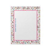 ボホワイルドフラワーサマーヴィンテージ自転車プランナー ノートパッド (回転)