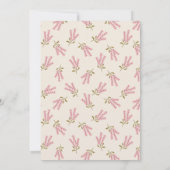 ボホワイルドフラワースウィート16誕生日かわいらしフローラ 招待状 (裏面)