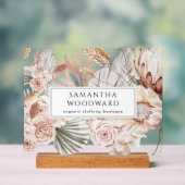 ボホワイルドフラワーズウェアブランディングサイン アクリルサイン (ニュートラル)