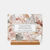 ボホワイルドフラワーズウェアブランディングサイン アクリルサイン (正面)