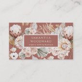 ボホワイルドフラワーズテラコッタアパレルブランディング 名刺 (正面)