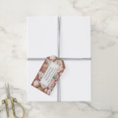 ボホワイルドフラワーズテラコッタプライスラベル ギフトタグ (より糸付き)