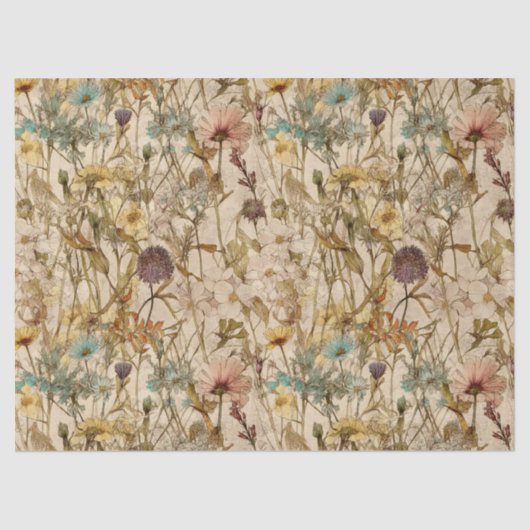 ボホワイルドフラワーズフローラ切り離し 薄葉紙 (正面)