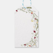 ボホワイルドフラワーズブライダルシャワーサンキューギフトラベル ギフトタグ (裏面)