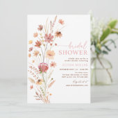 ボホワイルドフラワーズブライダルシャワー 招待状 (スタンド正面)